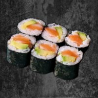M5. Lachs & Avocado Maki <sup>C</sup>